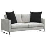Cuscini da Divano 2 pcs Nero 60 x 60 cm Tessuto in Cords