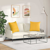 Cuscini da Divano 2 pcs Giallo Chiaro 60 x 60 cm