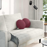 Cuscini per Seduta 2 pcs Rosso Vino 30 x 13 cm Tessuto