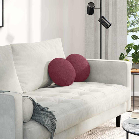 Cuscini per Seduta 2 pcs Rosso Vino 30 x 13 cm Tessuto