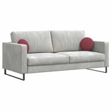 Cuscini per Seduta 2 pcs Rosso Vino 30 x 13 cm Tessuto