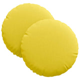 Cuscini per Seduta 2 pcs Giallo Chiaro 30 x 13 cm Tessuto