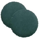 Cuscini per Seduta 2 pcs Verde Scuro  40 x 13 cm Velluto