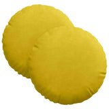 Cuscini per Seduta 2 pcs Giallo  40 x 13 cm Velluto