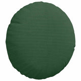 Cuscini per Seduta 2 pcs Verde Scuro  30 cm Tessuto in Cords