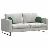 Cuscini per Seduta 2 pcs Verde Scuro  30 cm Tessuto in Cords