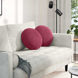 Cuscini per Seduta 2 pcs Rosso Vino  40 x 13 cm Velluto