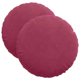 Cuscini per Seduta 2 pcs Rosso Vino  40 x 13 cm Velluto