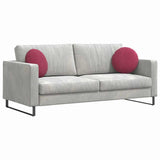 Cuscini per Seduta 2 pcs Rosso Vino  40 x 13 cm Velluto