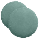 Cuscini per Seduta 2 pcs Verde Mare  40 x 13 cm Velluto