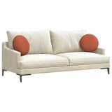 Cuscini per Seduta 2 pcs Rosso Arancio  40 cm Tessuto in Cords