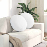 Cuscini per Seduta 2 pcs Bianco 50 x 19 cm Tessuto