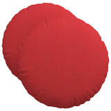 Cuscini per Seduta 2 pcs Rosso 50 x 19 cm Tessuto