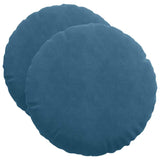 Cuscini per Seduta 2 pcs Blu  40 x 13 cm Velluto