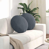 Cuscini per Seduta 2 pcs Grigio scuro  40 x 13 cm Velluto