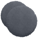 Cuscini per Seduta 2 pcs Grigio scuro  40 x 13 cm Velluto