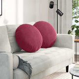 Cuscini per Seduta 2 pcs Rosso Vino  40 x 13 cm Velluto