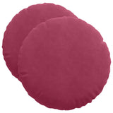 Cuscini per Seduta 2 pcs Rosso Vino  40 x 13 cm Velluto