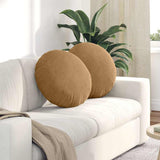 Cuscini per Seduta 2 pcs Marrone 50 x 19 cm Velluto