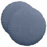 Cuscini per Seduta 2 pcs Blu  50 cm Tessuto in Cords