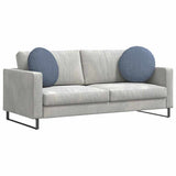 Cuscini per Seduta 2 pcs Blu  50 cm Tessuto in Cords