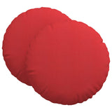 Cuscini per Seduta 2 pcs Rosso 60 x 21 cm Tessuto