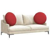 Cuscini per Seduta 2 pcs Rosso 60 x 21 cm Tessuto