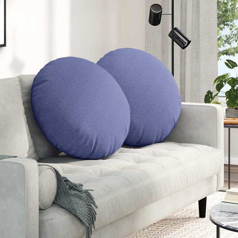 Cuscini per Seduta 2 pcs Blu jeans 60 x 21 cm Tessuto