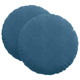 Cuscini per Seduta 2 pcs Blu  40 x 13 cm Velluto