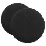 Cuscini per Seduta 2 pcs Nero  40 x 13 cm Velluto