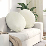 Cuscini per Seduta 2 pcs Crema  40 x 13 cm Velluto