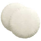 Cuscini per Seduta 2 pcs Crema  40 x 13 cm Velluto