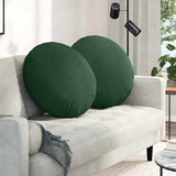 Cuscini per Seduta 2 pcs Verde Scuro  60 cm Tessuto in Cords