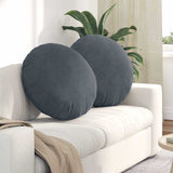 Cuscini per Seduta 2 pcs Grigio scuro  40 x 13 cm Velluto