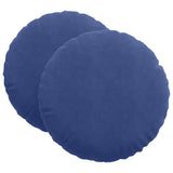 Cuscini per Seduta 2 pcs Blu Polizia  40 x 13 cm Velluto