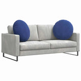 Cuscini per Seduta 2 pcs Blu Polizia  40 x 13 cm Velluto