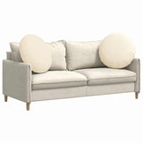 Cuscini per Seduta 2 pcs Crema  80 cm Tessuto in Cords