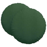 Cuscini per Seduta 2 pcs Verde Scuro  80 cm Tessuto in Cords