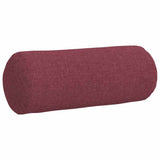 Cuscini a rullo 2 pcs Rosso Vino  15 x 40 cm Tessuto