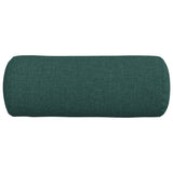 Cuscini a rullo 2 pcs Verde Scuro  15 x 40 cm Tessuto