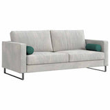 Cuscini a rullo 2 pcs Verde Scuro  15 x 40 cm Tessuto