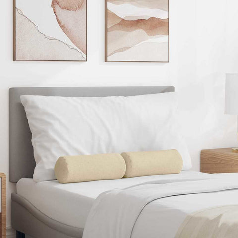 Cuscini a rullo 2 pcs Crema  15 x 40 cm Tessuto
