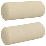 Cuscini a rullo 2 pcs Crema  15 x 40 cm Tessuto