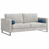 Cuscini a rullo 2 pcs Blu  15 x 40 cm Tessuto