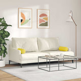 Cuscini a rullo 2 pcs Giallo Chiaro  15 x 40 cm Tessuto