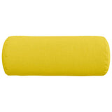 Cuscini a rullo 2 pcs Giallo Chiaro  15 x 40 cm Tessuto