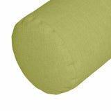 Cuscini a rullo 2 pcs Verde chiaro  15 x 40 cm Tessuto