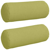Cuscini a rullo 2 pcs Verde chiaro  15 x 40 cm Tessuto