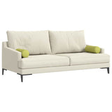 Cuscini a rullo 2 pcs Verde chiaro  15 x 40 cm Tessuto