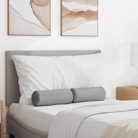 Cuscini a rullo 2 pcs Grigio Nuvola  15 x 40 cm Tessuto